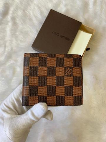 Louis Vuitton  Checks Printed Leather Wallet –